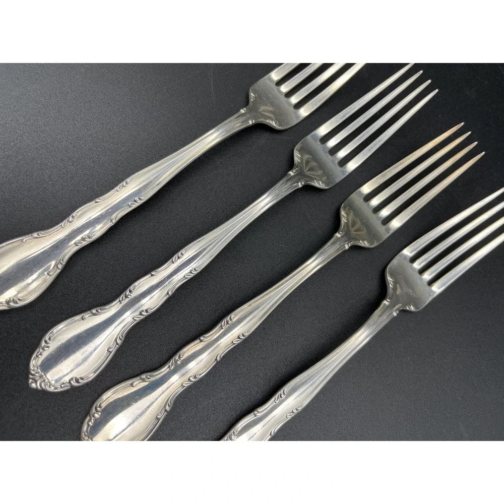 Andante Sterling Silver Dinner Fork Set 4 Pieces By Gorham Silver